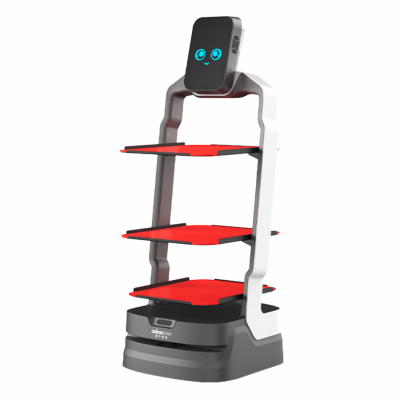 智能交互送餐機器人 菜品宣傳 回盤零位 攬客互動